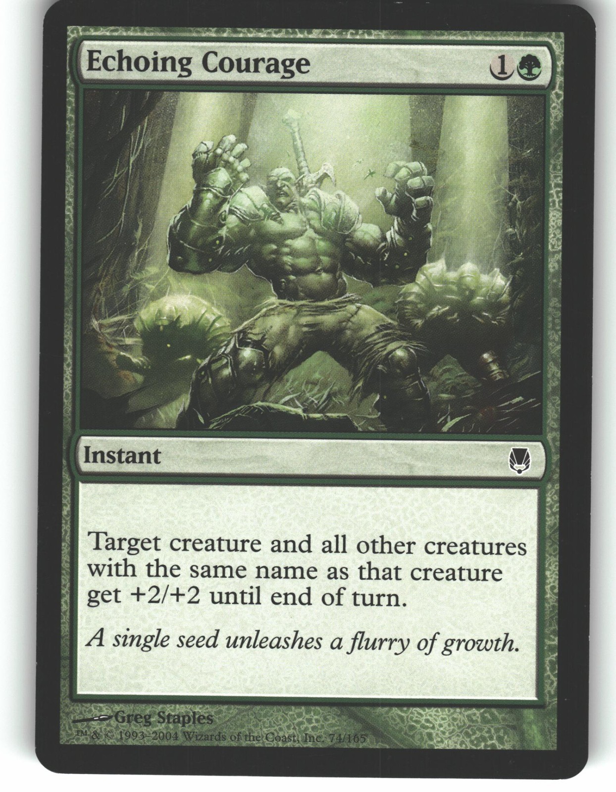 Echoing Courage 74 Common Darksteel Magic: The Gathering Lightly Played