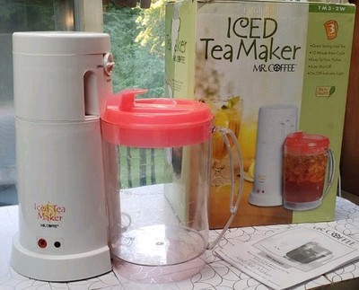 Mr Coffee TM3-2W Iced Tea Maker Pot Vintage RARE 3 Quarts Auto Shut Off Tested