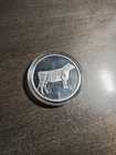 One Oz Silver Round  Of Cow