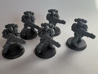 Warhammer 40K Primaris Space Marines Hellblasters (x5) Dark Imperium Assembled