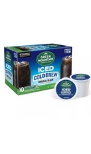 Green Mountain Coffee Roasters Original Black Iced Cold Brew K-Cup 10 Pods New