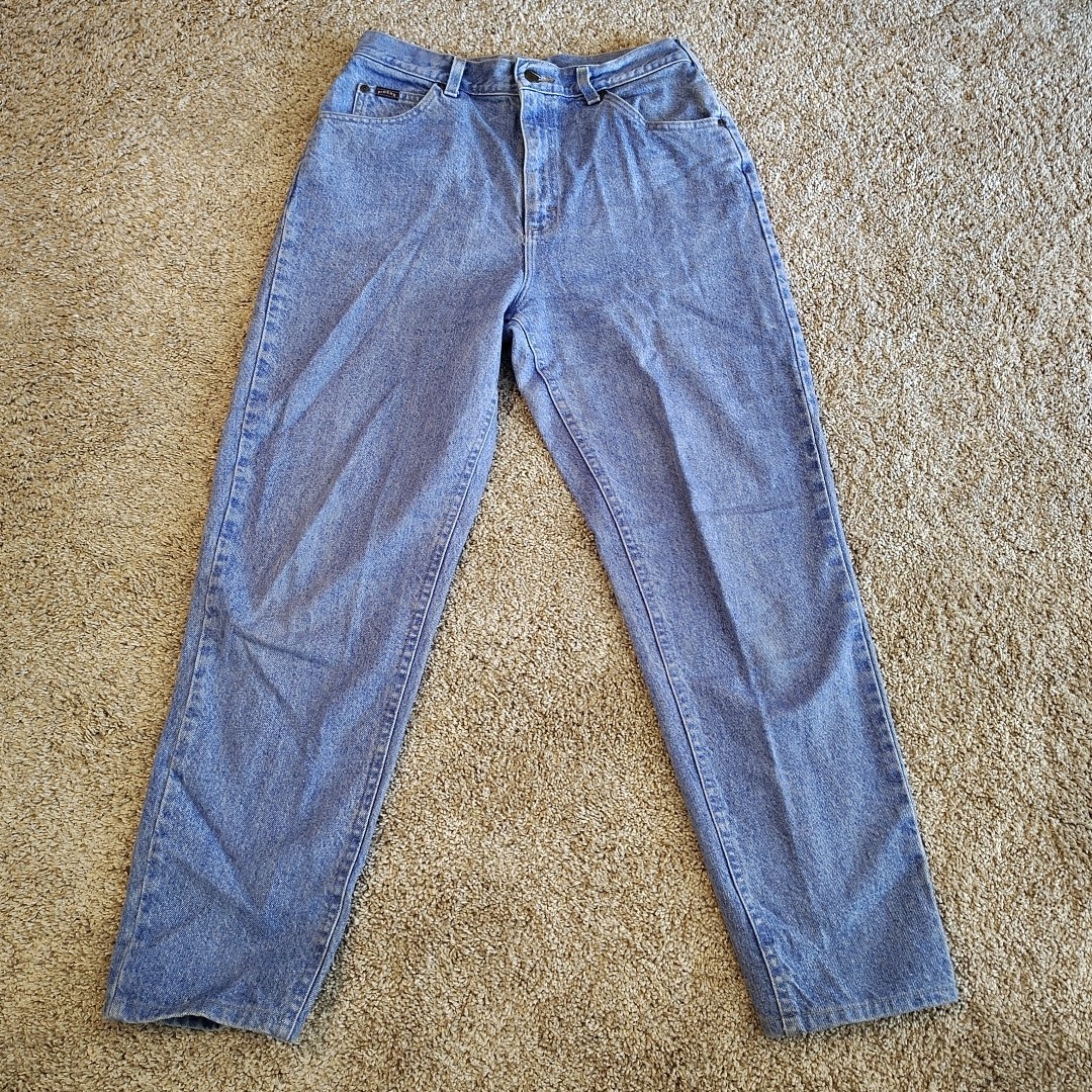 Vintage LEE RIDERS Mom Jeans Womens 12 Medium Blue Denim High Rise