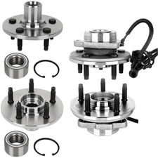 PICKOOR 4 PCS Wheel Hub Bearing Front Rear For Ford Explorer Mercury Mountaineer