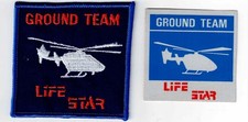Life Star Ground Team Patch & Sticker Erie PA medical helicopter