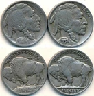 1913-P TYPE 1 & 1938-D BUFFALO NICKELS #X21  -  FIRST & LAST ISSUES OF TYPE