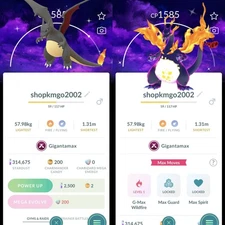 Shiny Charizard Gigantamax Dark Skies Background Max Final - 20k Sta.rd