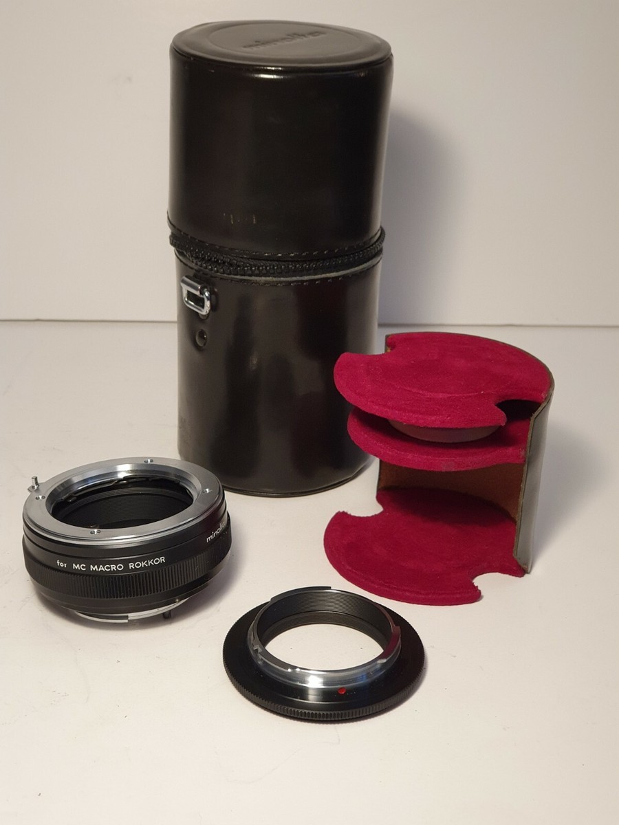 Kit Macro pour Objectif Minolta MC 50mm 3,5 w/ Inversion Ring - Extender - Case