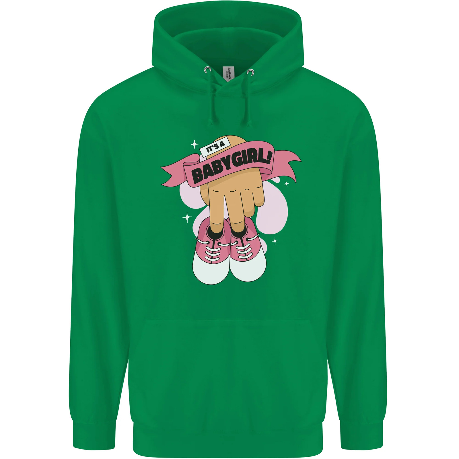 A Baby Girl Gender Reveal Christening Pregnancy Mens 80percent Cotton Hoodie image 7