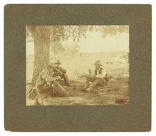 8" x 10" Photo LS Ranch,Texas,TX,c1908,Cowboys eating tomatos