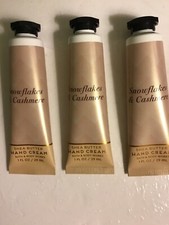 3 BATH BODY WORKS SNOWFLAKES CASHMERE SHEA BUTTER HAND CREAM LOTION 1 OZ