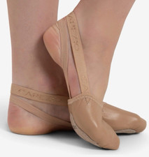 Capezio Leather Pirouette 2  H062  Nude Color  Size Small  NIB  FREE SHIP 