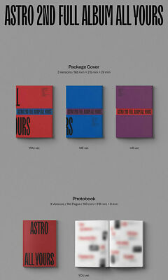 ASTRO [ALL YOURS] 2nd Album US VER CD+Foto Buch+Post Karte+Message