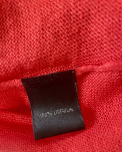 New Lafayette 148 New York Orange 100% Linen Scoop Neck Tank Shell Size Small - Picture 7 of 7