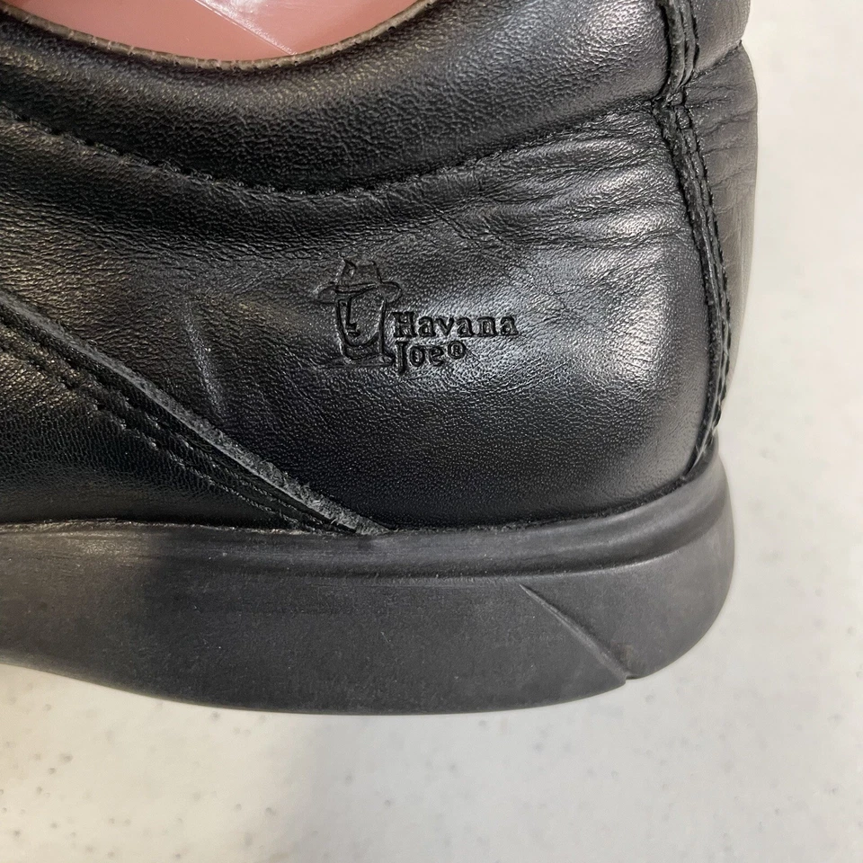Mocasines Havana Joe Talla 38 Ref:9444 Negro Cómodo Cuero Logo Elástico Elástico Foto 2 de 4