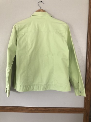 Christopher & Banks Lime Green Jacket Cotton Women Size XL CLEARENCE PRICE - Picture 3 of 6
