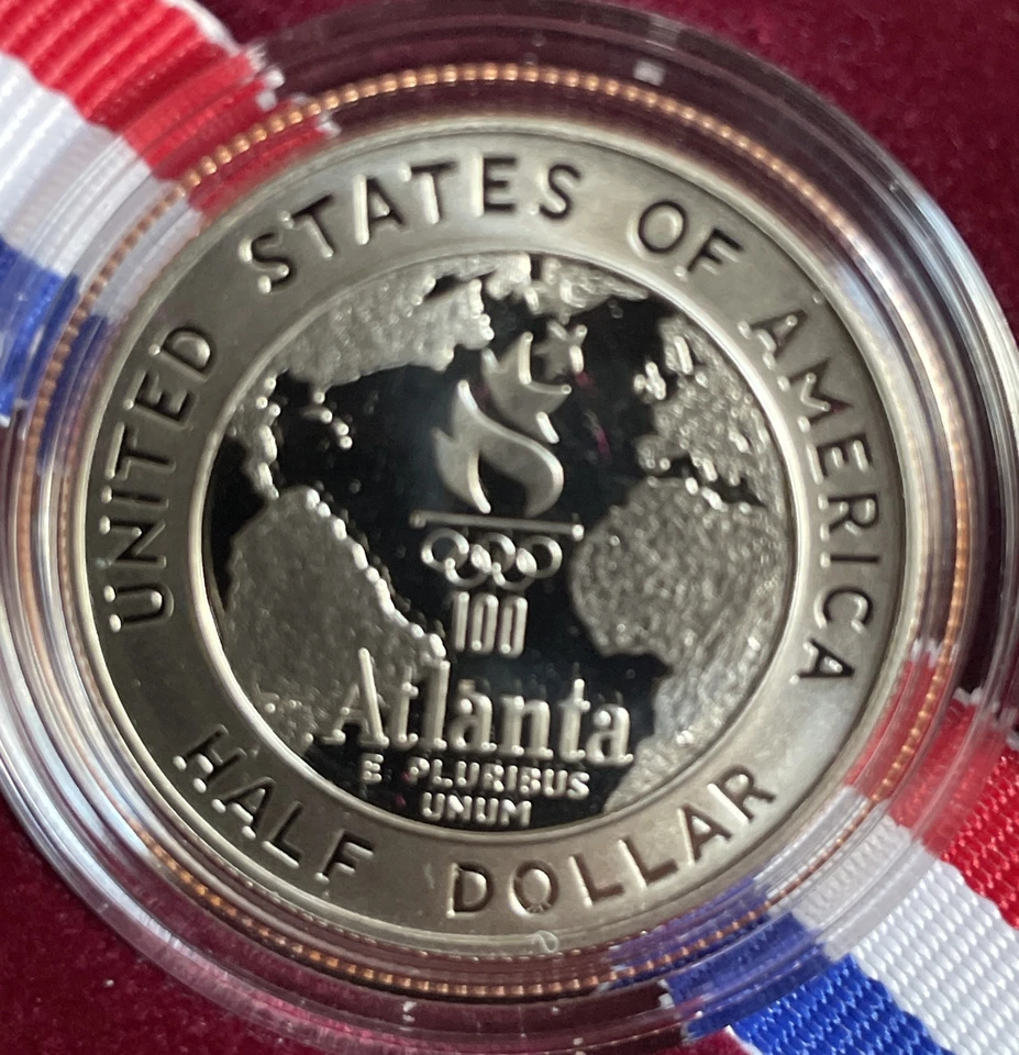 1995 PROOF US Olympic Games Coins of the Atlanta Centennial Half Dollar #46733L - Image 4 of 4