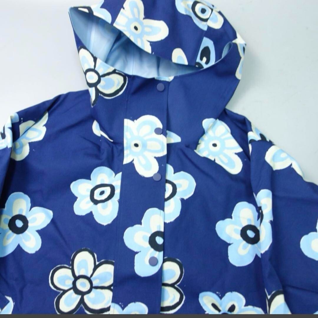 【関税&送料込み】Marni Cotton Raincoat Uniqlo MARNI Blocktech Half Coat Raincoat Blue Flower