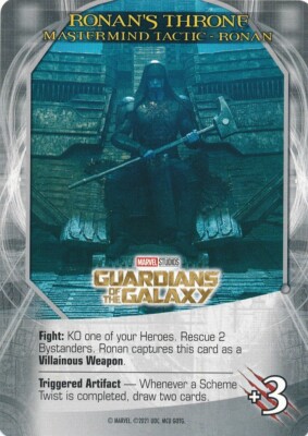 RONAN Upper Deck Marvel Legendary MCU GOTG MASTERMIND TACTIC RONAN'S THRONE