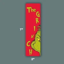 Grinch Inspired Bookmark Laminated, Handmade Perfect Gift for Any Reader!📖🎁