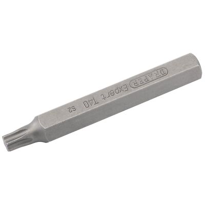 Draper T40 x 75mm Torx Star 10mm Insert Bit for Mechanic's bit Sets 33361