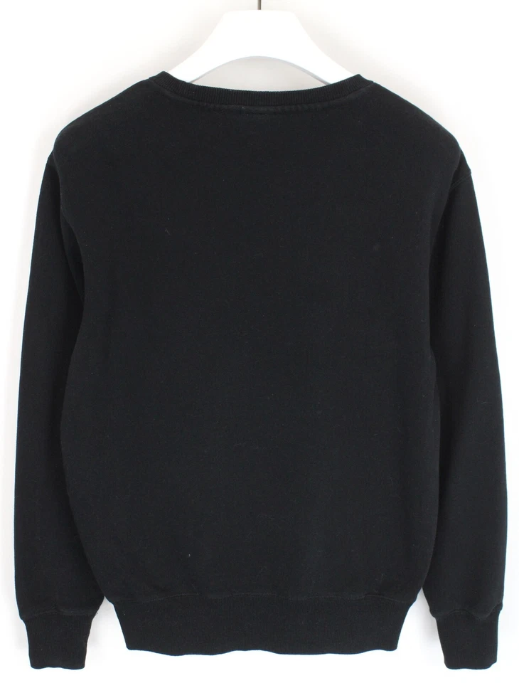 ELLESSE Sweatshirt Men's MEDIUM Coated Logo Long Sleeve Crew Neck Ribbed Hems - Image 2 of 4