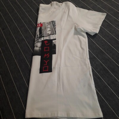 T-Shirt Celio Paris Size XXL White Japan City Print