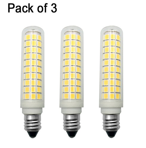 3pcs E11 LED bulb 104-2835 SMD Ceramics Glass Ceiling Fan Light Equivalent 80W H