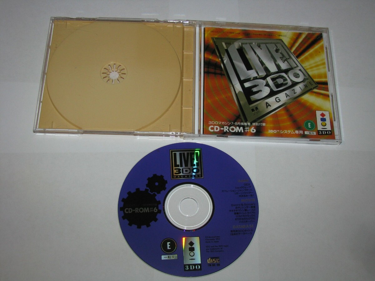 Live 3DO Magazine CD-ROM #6 3DO Japan import US Seller | eBay