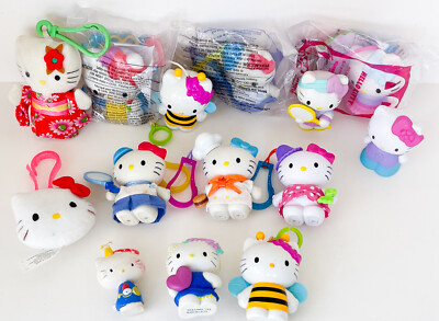 HELLO KITTY from McDonalds Happy Meals, Sanrio - Lot of 14 Toys
