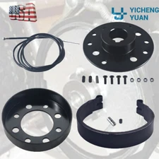 Rear 4"Drum Brake Band Pin Cable Steel Sprocket Brake Hub For Predator 196 212cc