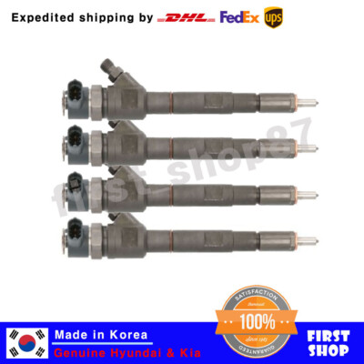 New 33800-4A300 Bosch CRDI Diesel Fuel Injector 4pcs 0445110183 for Porter 2