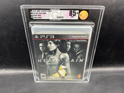 1st Print Black Label Heavy Rain PS3 VGA 85+ FACTORY SEALED MINT WATA