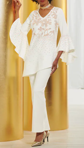 ashro white pantsuit