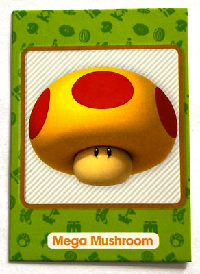 2022 SUPER MARIO TCG Panini Card #129 MEGA MUSHROOM Nintendo Italy Edition