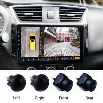 360° Car Camera Panoramic Surround View 1080P A Right+Left+Front+