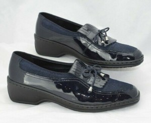 navy patent loafers womens