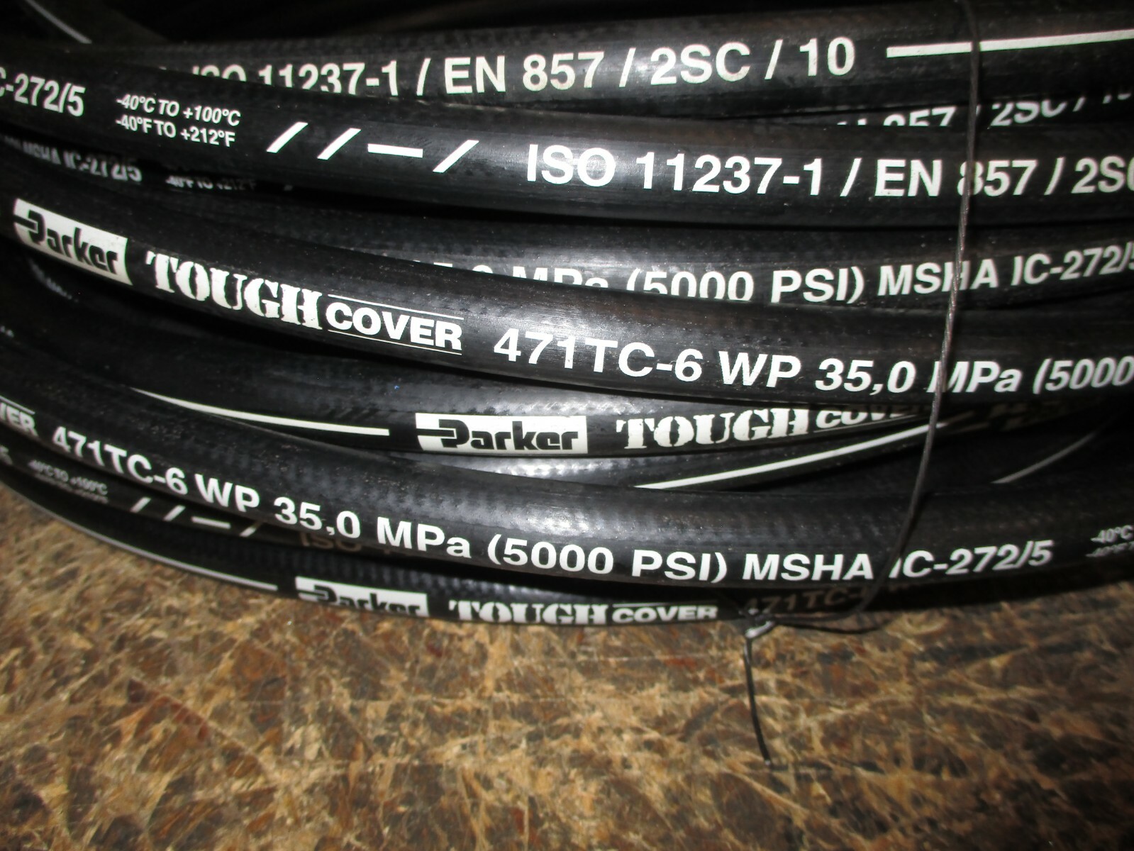 PARKER HYDRAULIC HOSE 471TC-6 3/8" 100' TWO WIRE HOSE 100R16