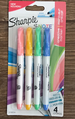Sharpie S NOTE Highlighter Pens Permanent Marker Colour Pack Set