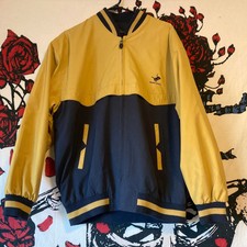 Vtg Victory Horse Polo Game Vhpg Bomber Windbreaker Light Jacket Coat Yellow Xl