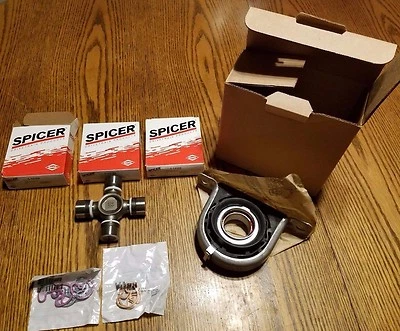 FORD F250 F350 CARRIER SUPPORT BEARING & SPICER LIFE U JOINT KIT DRIVESHAFT  - Image 1 of 4