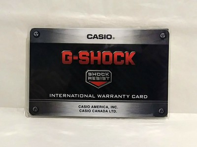 g shock warranty