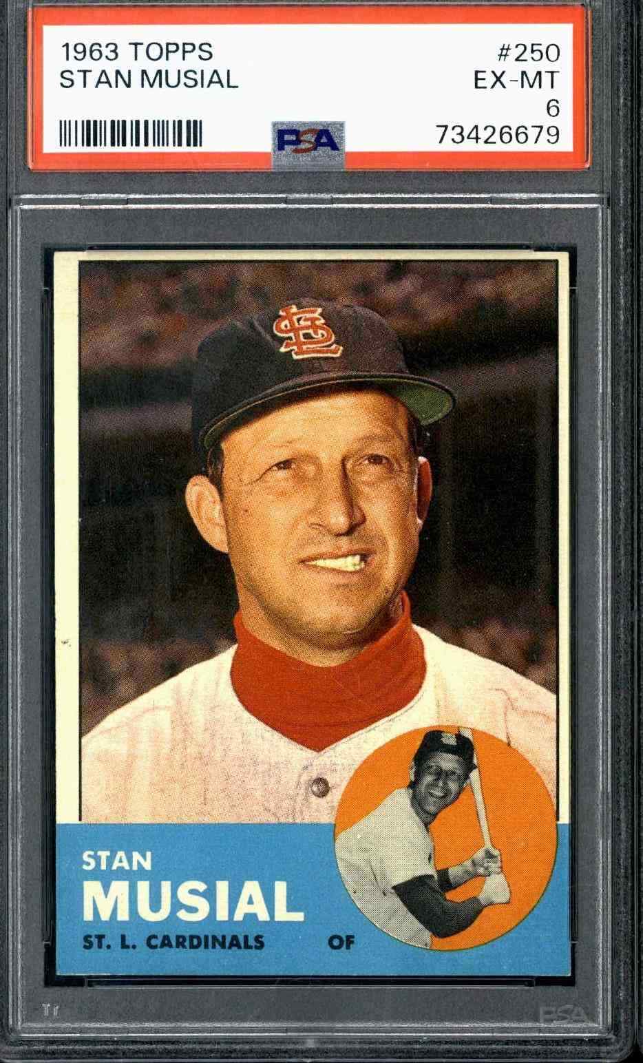 1963 Topps #250 Stan Musial - PSA 6