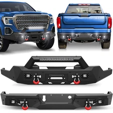 For 2019-2022 GMC Sierra 1500 Pickup Front Bumper or Rear Bumper w/ Sensor Holes