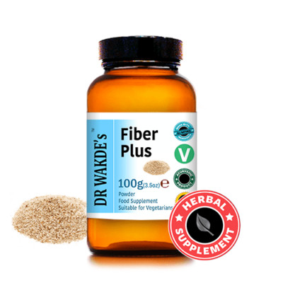 DR WAKDE'S Fiber Plus Pulver | Ayurvedisches Nahrungsergänzungsmittel | Vegan | 100% Kräuter | Q...