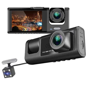 1080P Voiture Dash Cam DVR Enregistreur vidéo caméra 3 Caméscope d'enregistrement des lentilles WIFI