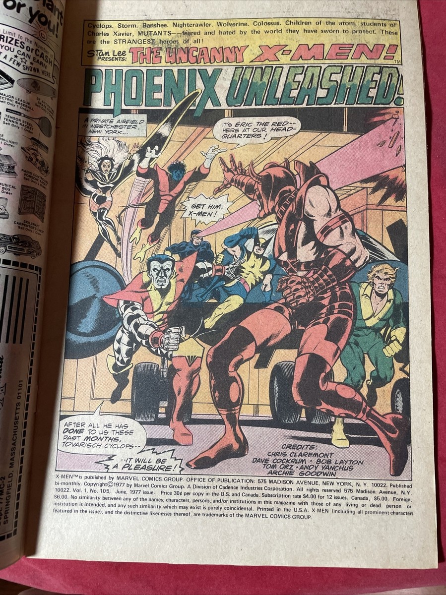 X-Men 105 Marvel Comics Phoenix Flame, Frenzy and Firelord | eBay