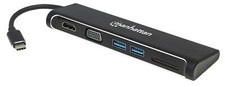 Manhattan Convertitore USB-C&trade; a HDMI / VGA Docking Station 4-in-1
