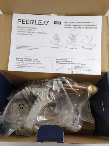 Peerless P188620LF-M Choice 1 mango 4 pulgadas Grifo de baño centrado, cromado - Imagen 5 de 7
