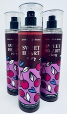 3 BATH  BODY WORKS SWEET HEART CHERRY FINE FRAGRANCE BODY MIST SPRAY 8.4 oz NEW