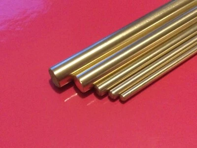 model engineers brass round bar rod 1mm 1.5mm 2mm 2.38mm 3mm 1/8" 1/16" 3/32"